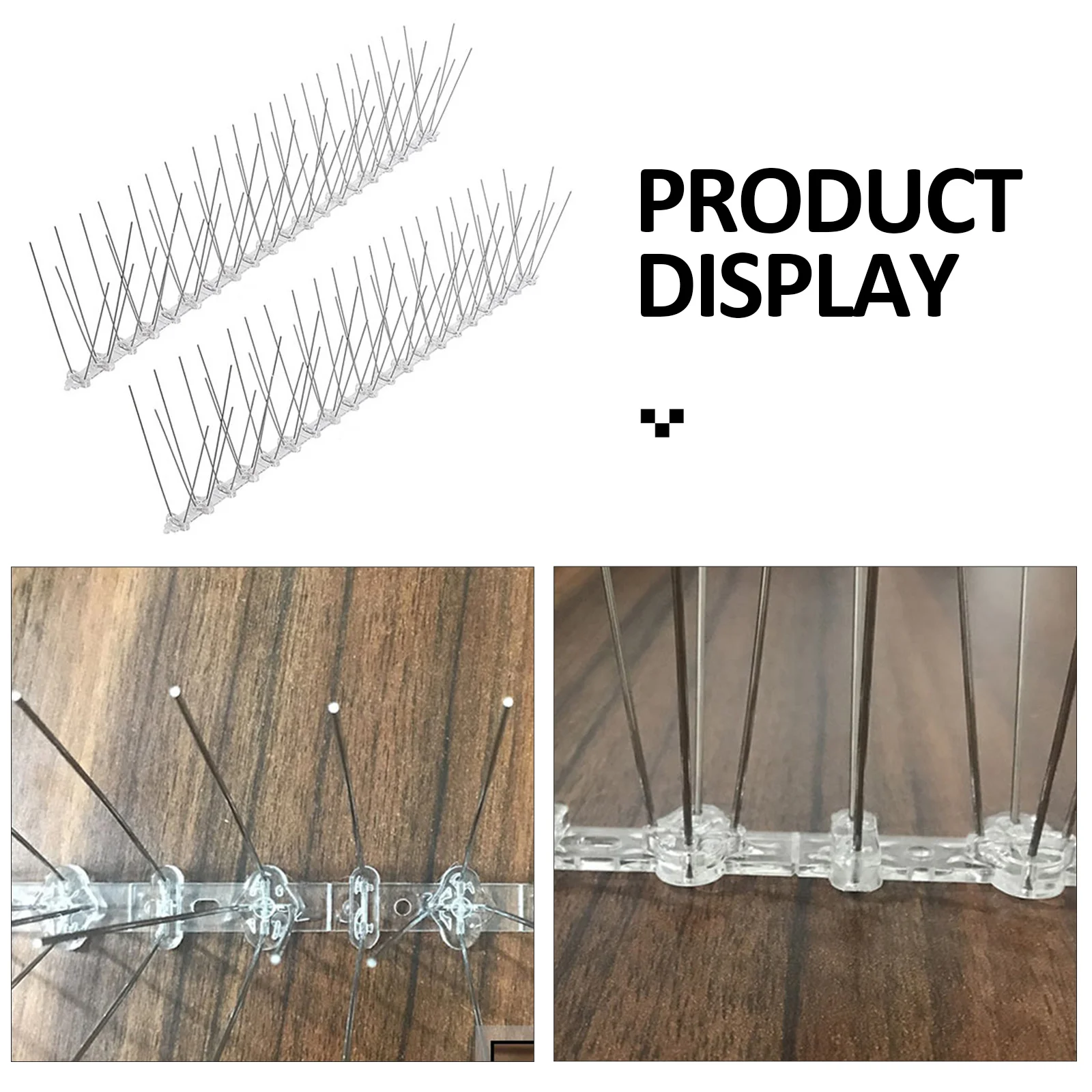 

2Pcs Anti Bird Thorn Fence Kit Steel Plastic Base Pigeons Repellent Spike Tool Bird Deterrent Garden Supplies Chimneys Curved