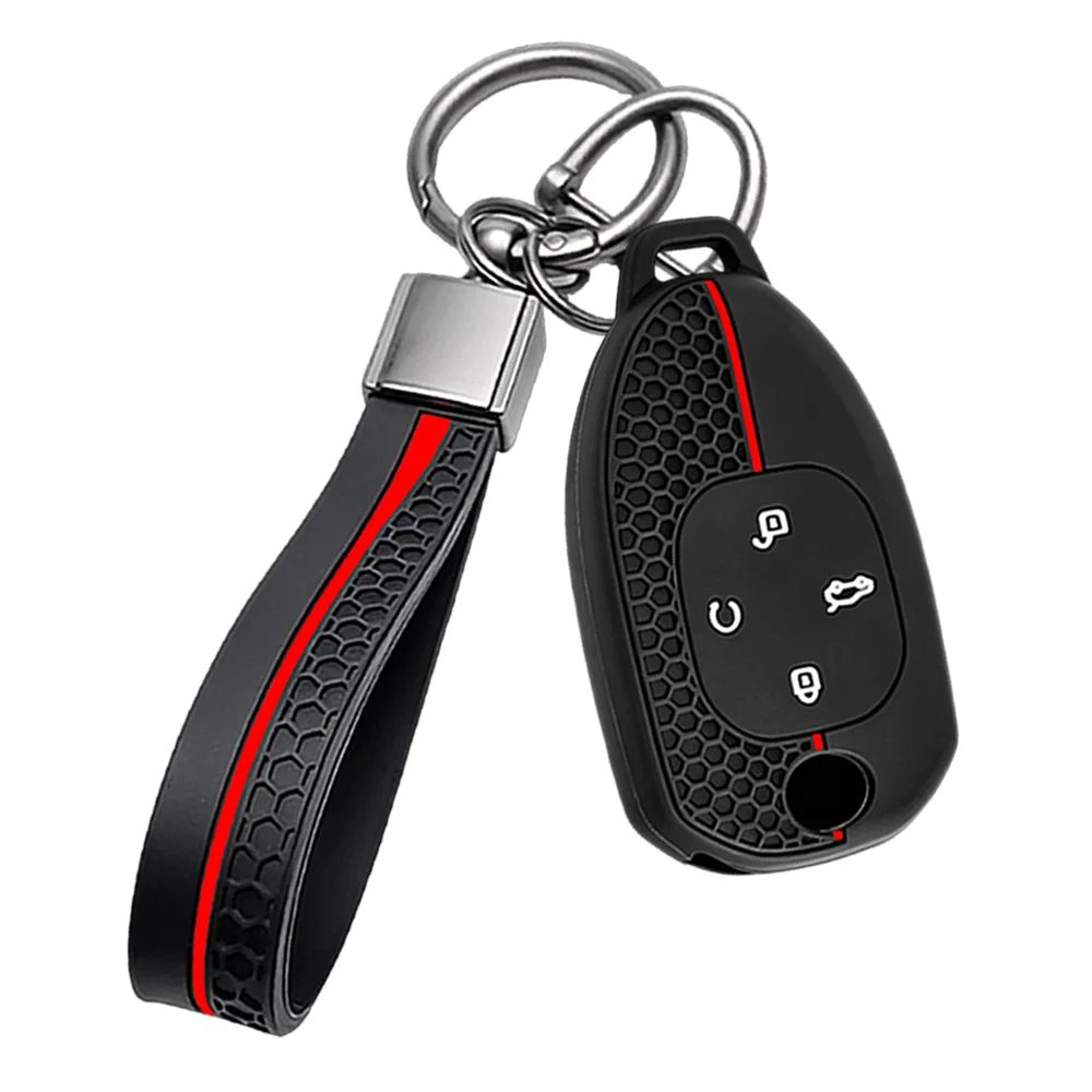 Soft Key Holder With Keychain For GAC GS3 GS4 GS5 GS8 GA4 GA6 GA8 GM6 GM8 Empow M8 E9 ES9 Shadow Full Coverage Stylish Reliable