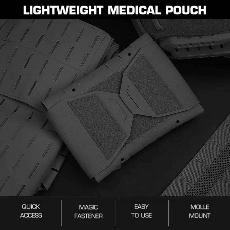 

Lightweight first aid kit - MOLLE bag for quick deployment during activities and performances