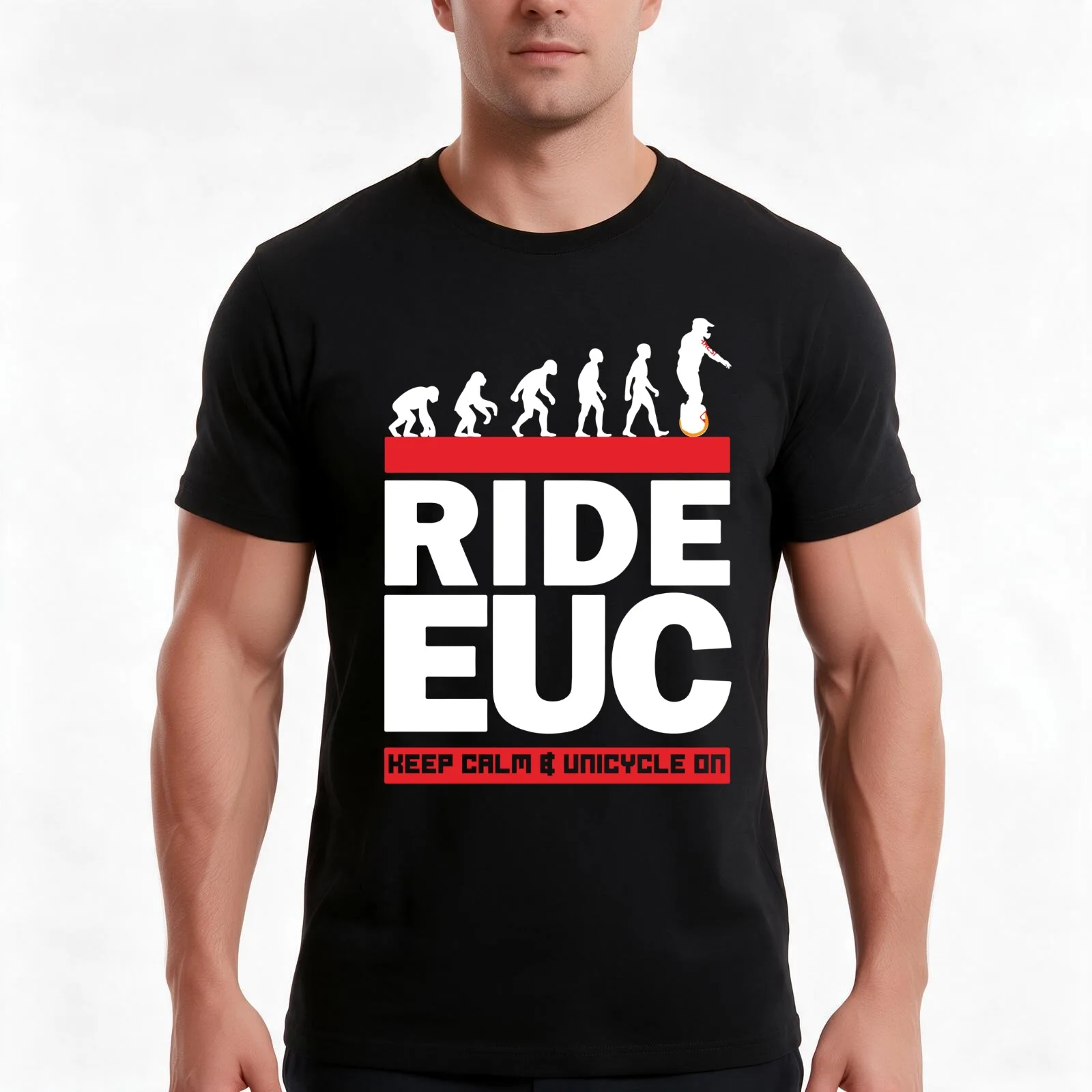 ride euc T-Shirt, Summer Casual Cotton Tee, Oversized Streetwear Tops, Vintage Graphic Print, Loose Fit Short Sleeve