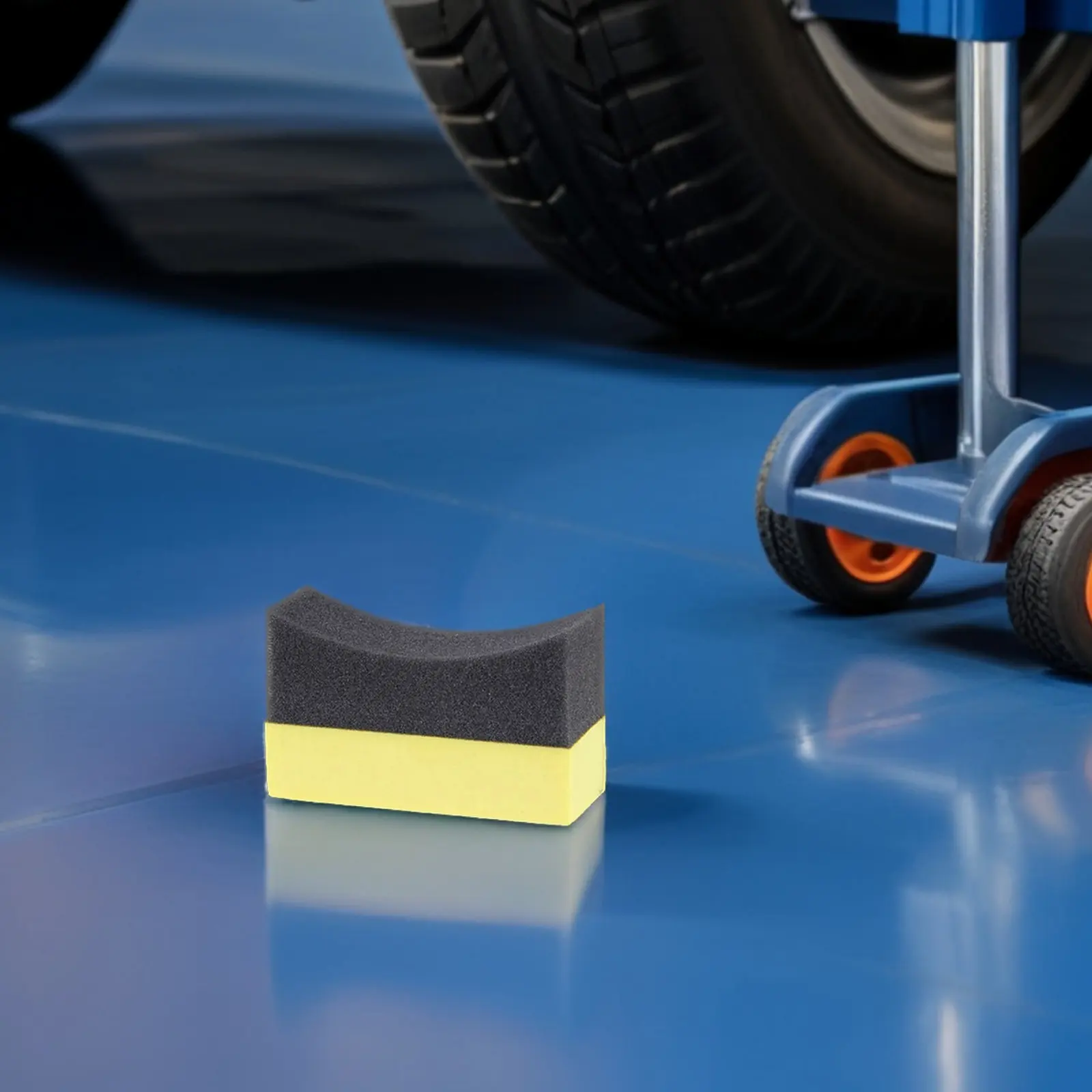 30pcs Car Cleaning Sponges Eva Edge Scrub Sponge For Tire Dressing Shine Wheel Detailing Buffer Pad Waxing Polishing Tool