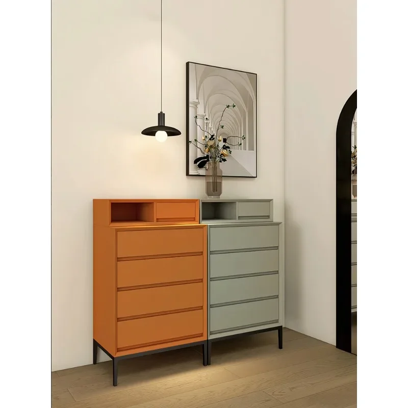 Bedroom Storage Solid Wood Drawer Bucket Locker Living Room Simple Side Cabinet Four Or Five Storage