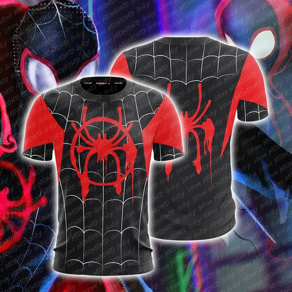 2024 Disney Marvel Spider Man T Shirt Kids Cartoon Tshirts Girls Boys Short Sleeve Sweatshirts Fashion Vintage Tees Tops Clothes