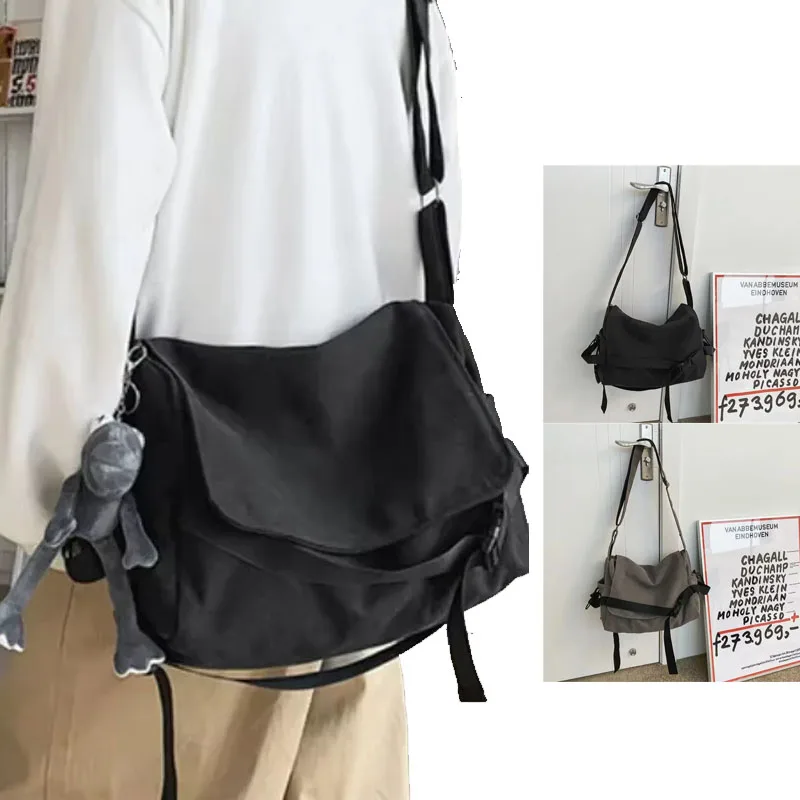 

Large-capacity Simple Messenger Bag, Casual Shoulder Bag, Young Girls' Student Schoolbag, Fashionable Crossbody Bag Bolsos