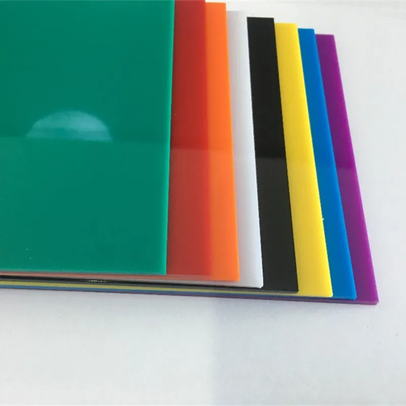 J582 9 Farben 10*20*0,23 cm Bunte Opacitas Acryl Platte Plexiglas Blatt Kunststoff Bord DIY Modell