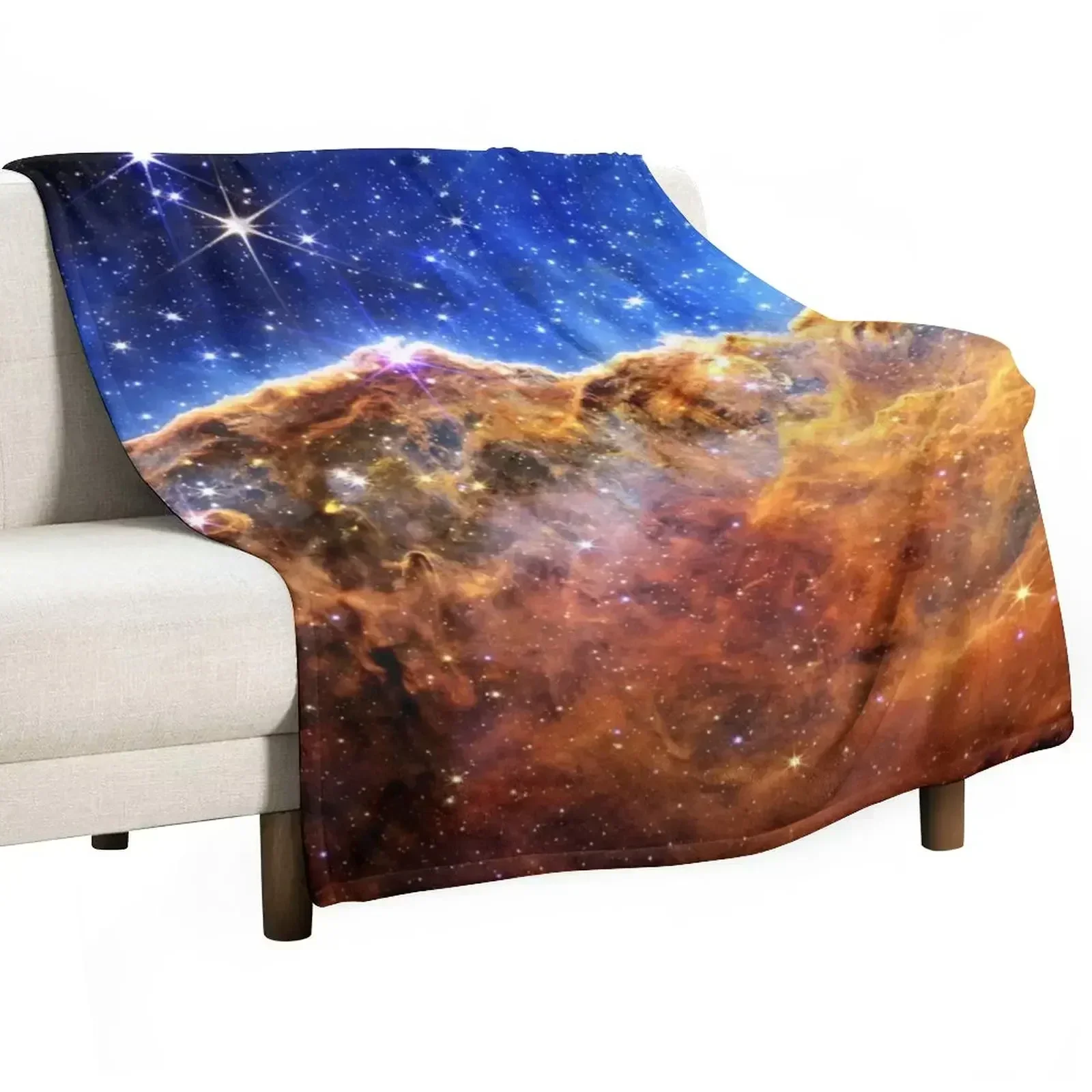 

Cosmic Cliffs Throw Blanket Quilt Moving Blankets