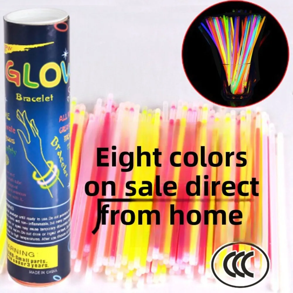 

Светящиеся в темноте браслеты для концертов, танцевальных вечеринок и фестивалей, 100 упаковок одноразовых браслетов с подсветкой для мероприятий