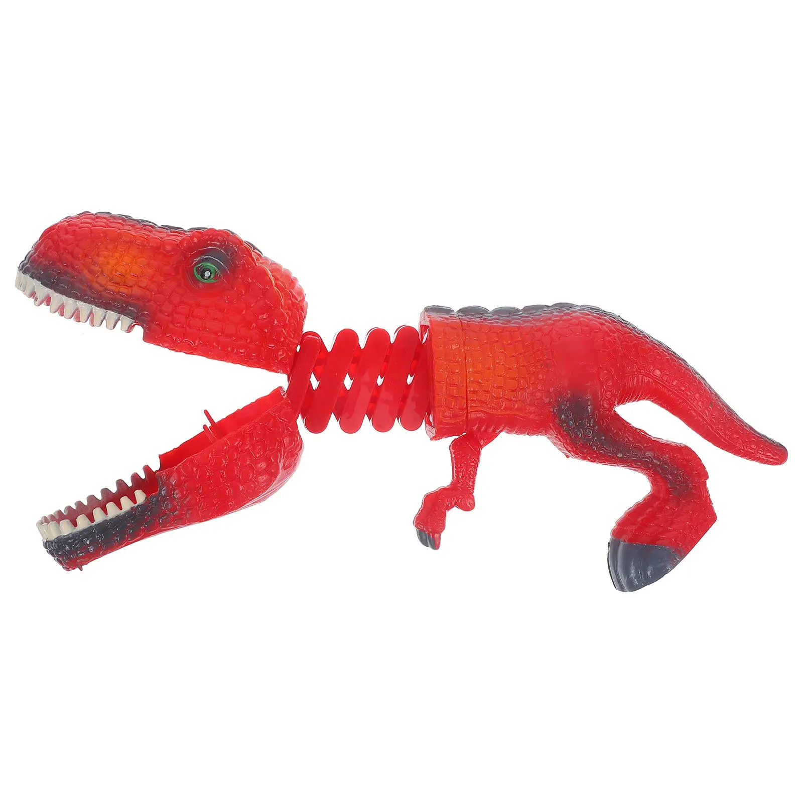 

Telescopic Dinosaur Retractable Grabber Trigger Spring Plaything Creative Prank Party Family Fun Interactive Clip Plastic Animal
