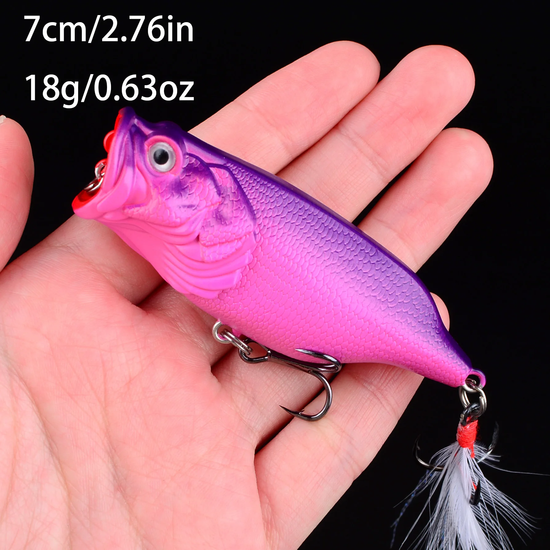1 adet 7 cm Yüzey Popper Balık - Fishing Lure Topwater incelemesi ve fiyatı