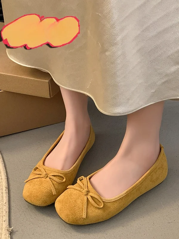 通勤用多用途優しいバレエシューズ夏バタフライノットソフトソールソフト表面エレガントシングルシューズ女性ファッショナブル