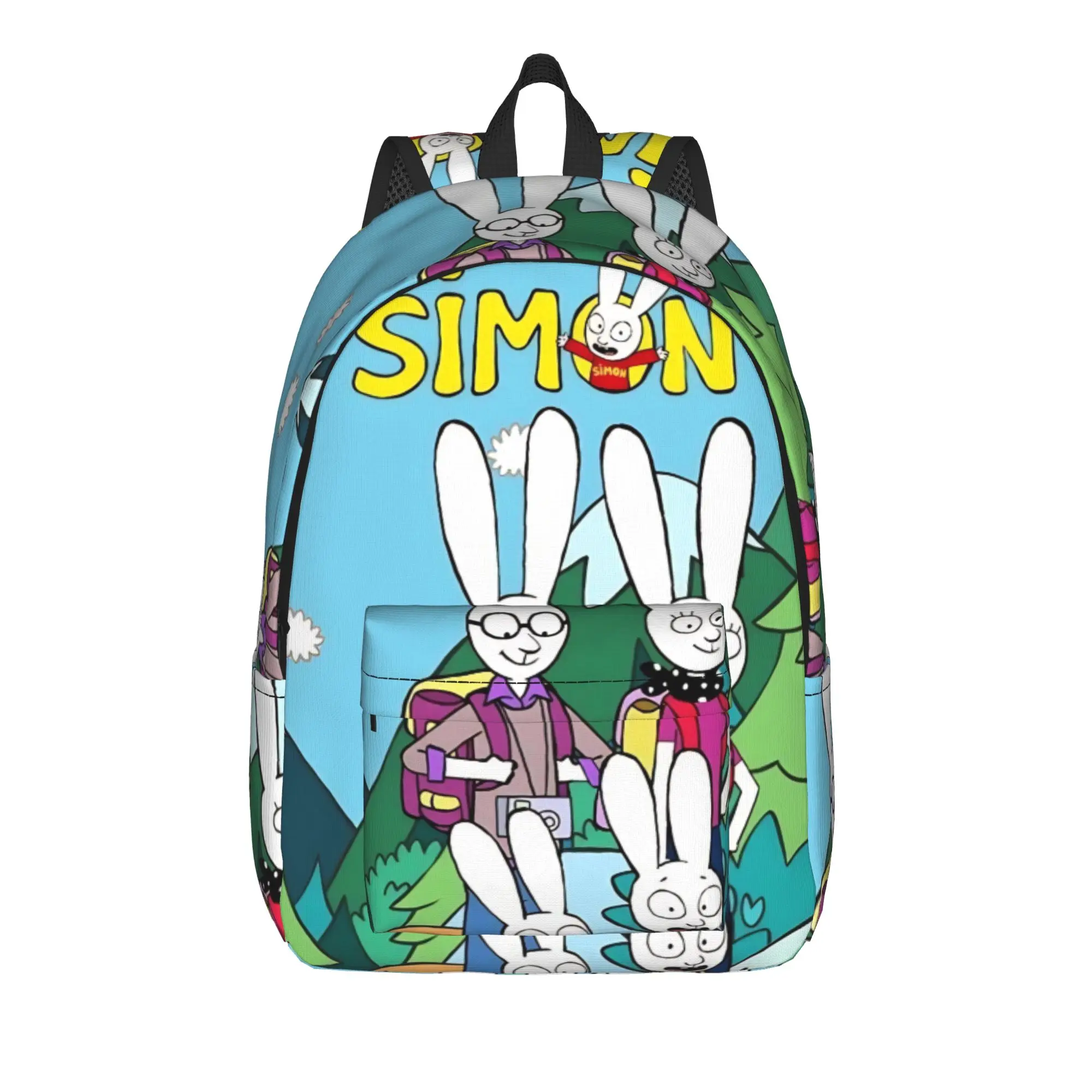 Simon Super Rabbit Backpack for Men Women Cool Student Hiking Travel Daypack  College Canvas Bags Durable