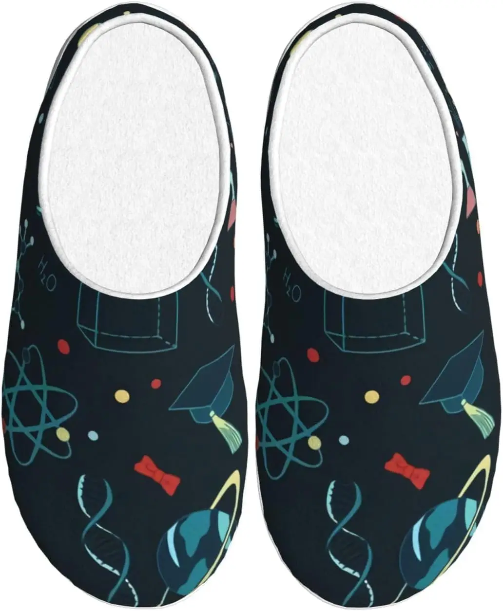 

Science Pattern Adult Cotton Slippers Home House Indoor Shoes Plush Slipper