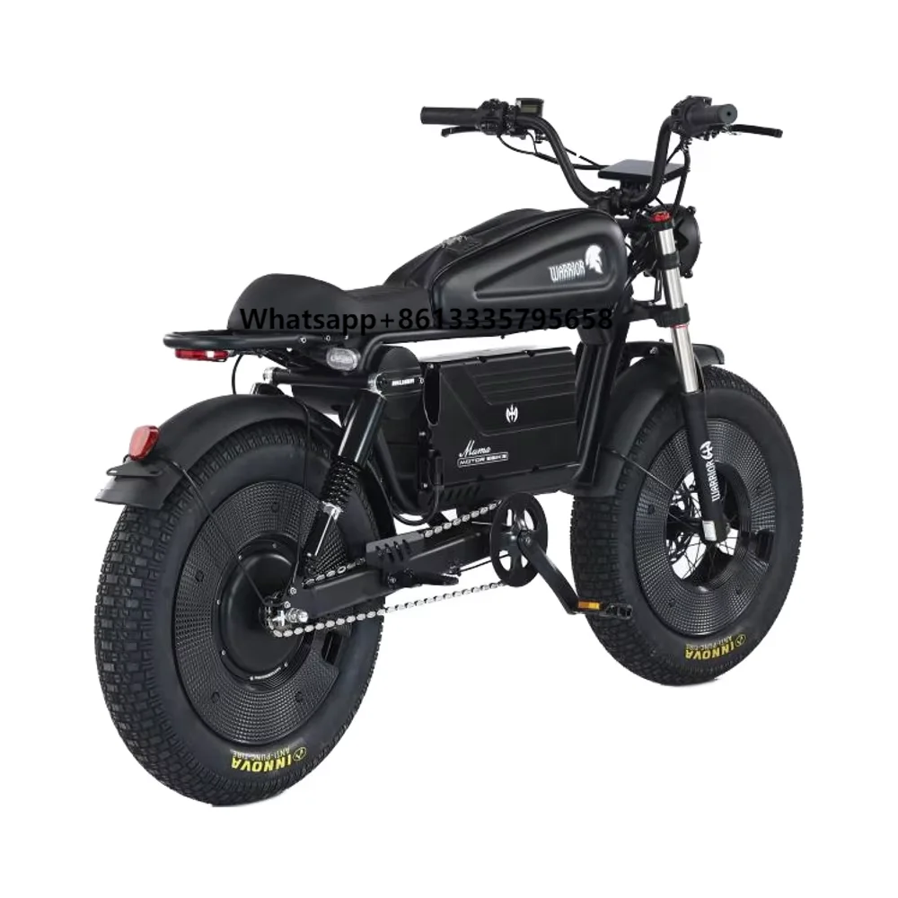 

Original Wholesale Black Warrior NFC 60 km/h 60V Battery 130 km Endurance 20-inch Fat Tire Adult Electric Bicycle