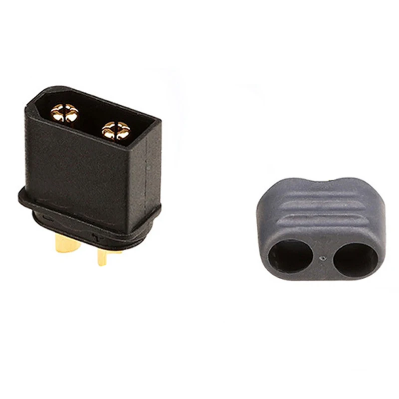 10Pair XT60H (XT60 Upgrade) Connectors  XT60H Male Female Bullet Connectors Plugs with Sheath for Lithium Battery RC Planes Car