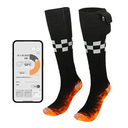 Electric Heated Socks for Men Women APP Control Rechargeable Heating Socks Battery Power Winter Warm Socks Feet Warmer