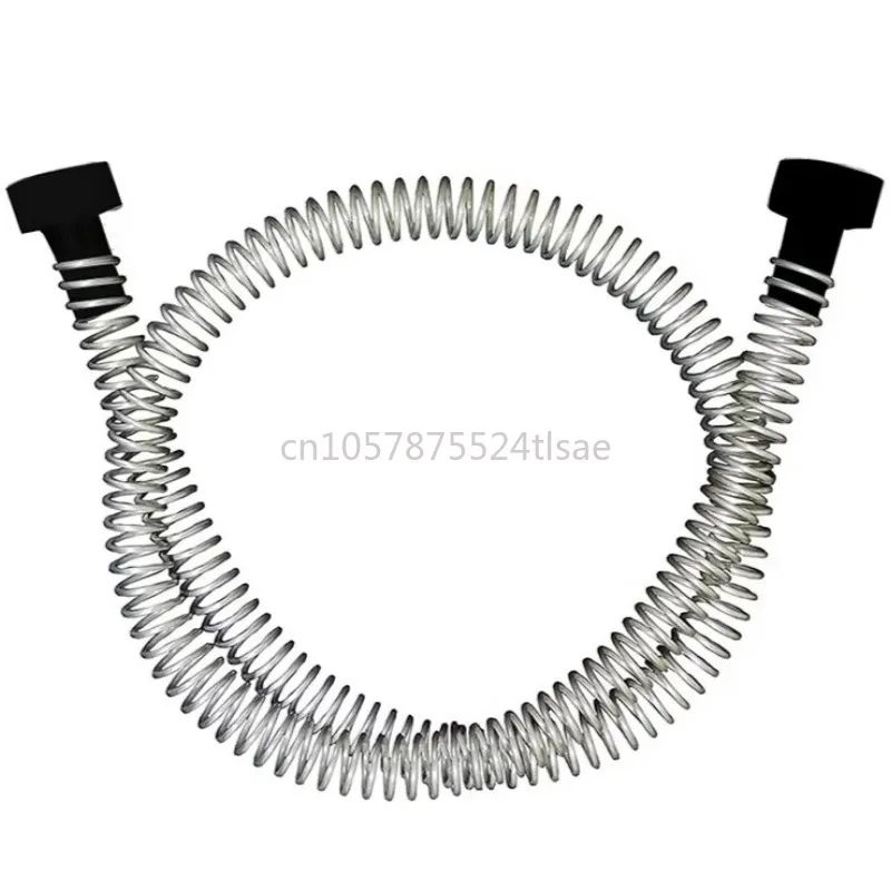 

Профессиональный компонент для детской горки: пружина-амортизатор из нержавеющей стали длиной 1,6 метра, с резиновым упором