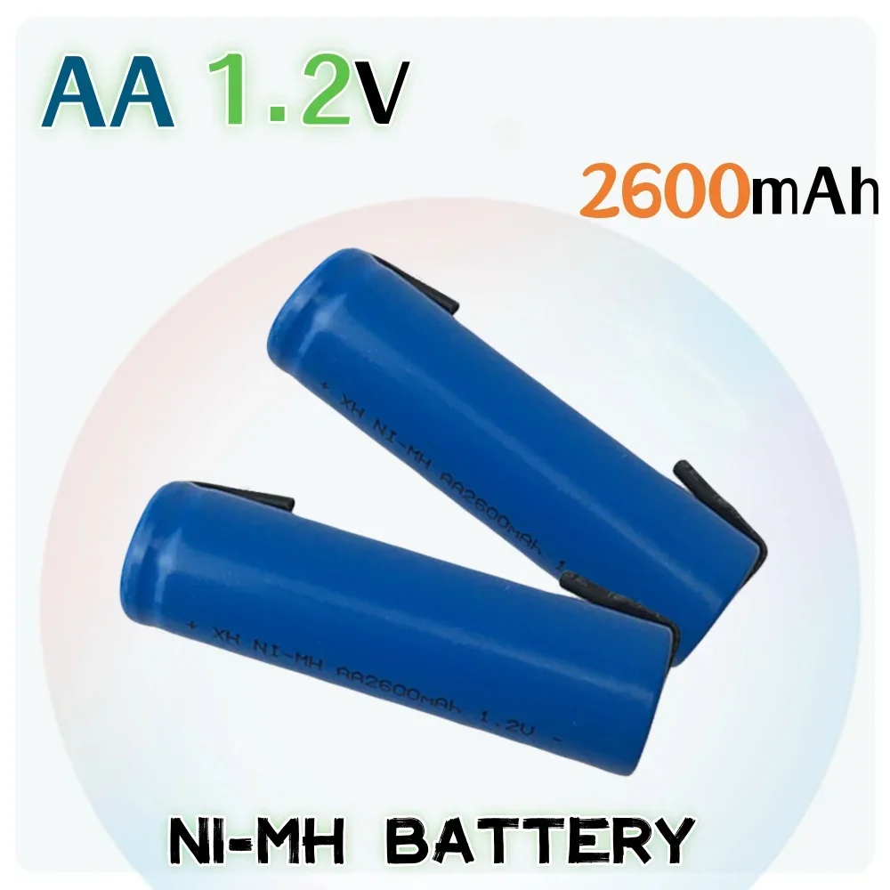 

AA 1.2V 2600mah NiMH Rechargeable Battery for DIY Electric Razor toothbrush Toys