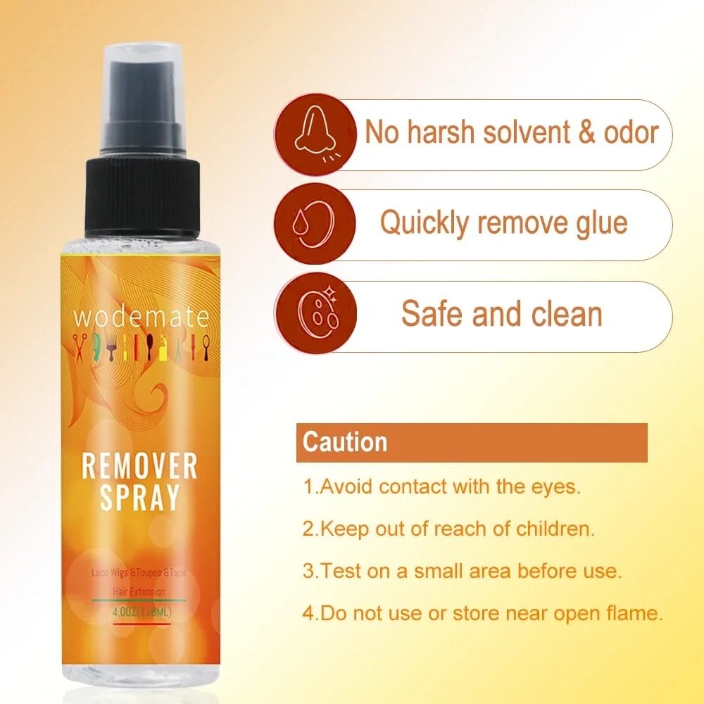 Dissolvant de Colle pour Perruque à Action Rapide, Spray pour Extension de Cheveux, Postiche, Toupet