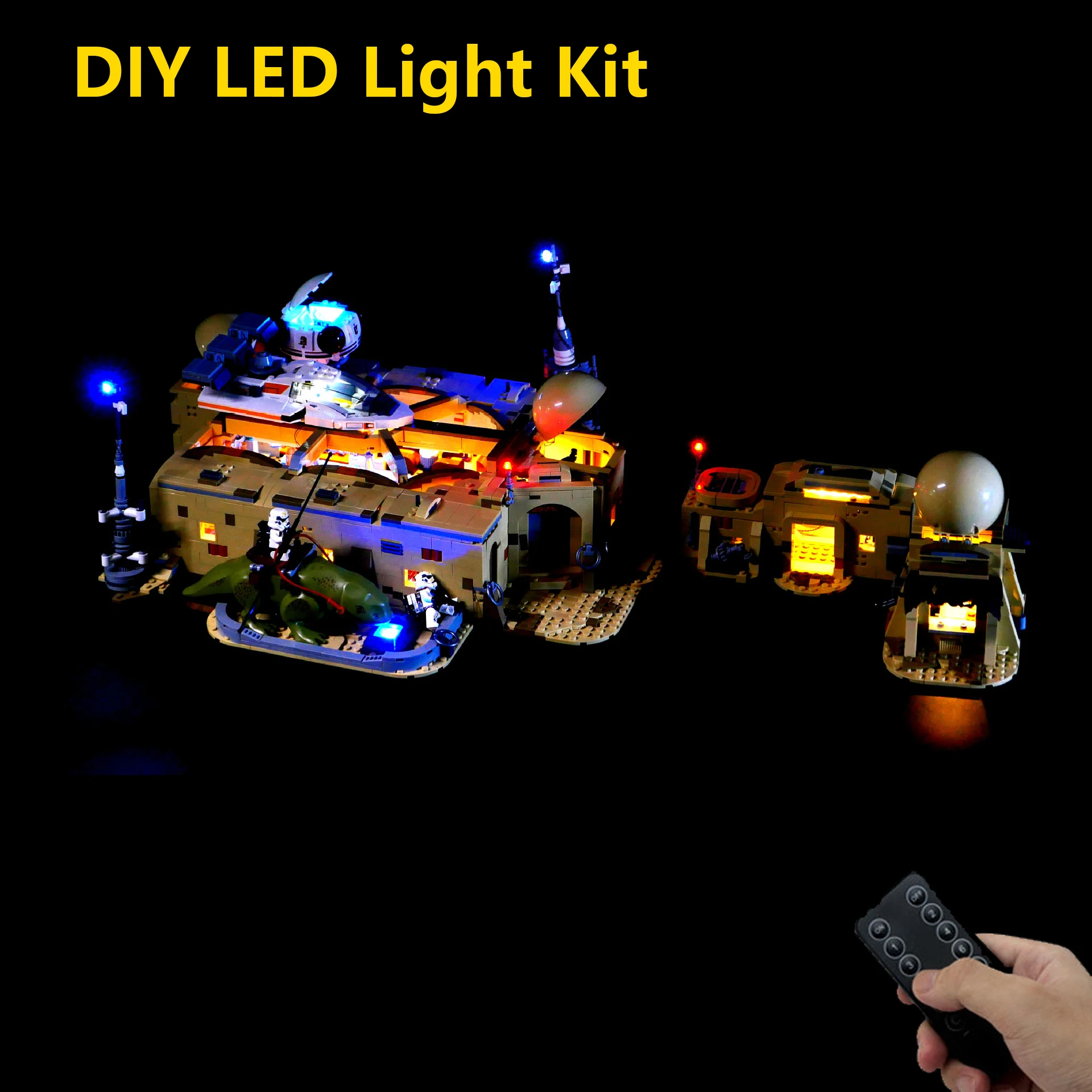 DIY LED-lichtset 75290 Sci Fi Tavern Bouwsteenmodel Decoratieve displayverlichting op afstand Alleen geweldig cadeau voor verzamelaars