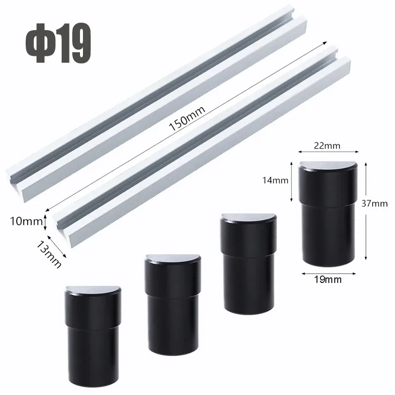 

2 шт. Т-образная направляющая, деревообрабатывающая подставка, позиционирующая подставка, стопорная пластина для деревообработки Т-образной направляющей, плоская стопорная пластина для строгания