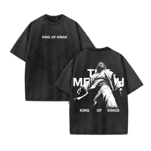 Imagen 2 del producto 2025 Christian hombres mujeres lavado estampado gráfico camiseta versión Casual camiseta algodón cristiano Vintage camiseta estilo Harajuku