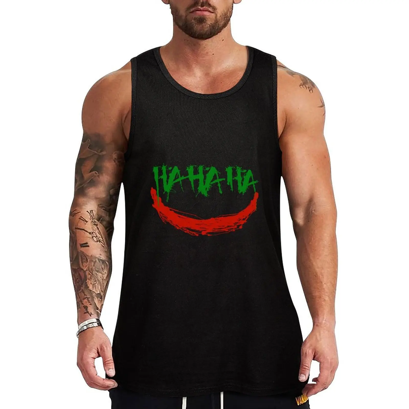 

Ha Ha Ha Tank Top gym t-shirts Muscle fit gym shirt man quick-drying t-shirt