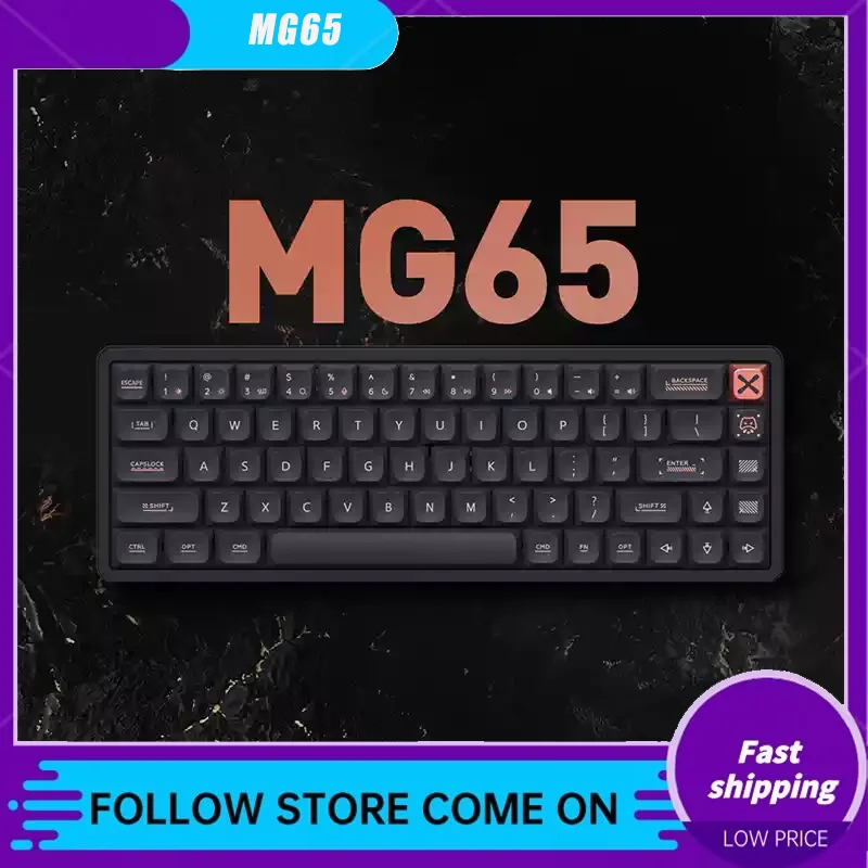 

Iqunix Aluminum Factory Mg65 Low Axis 3mode Mechanical Keyboard Wireless Bluetooth Portable Customized Office Tablet Laptop