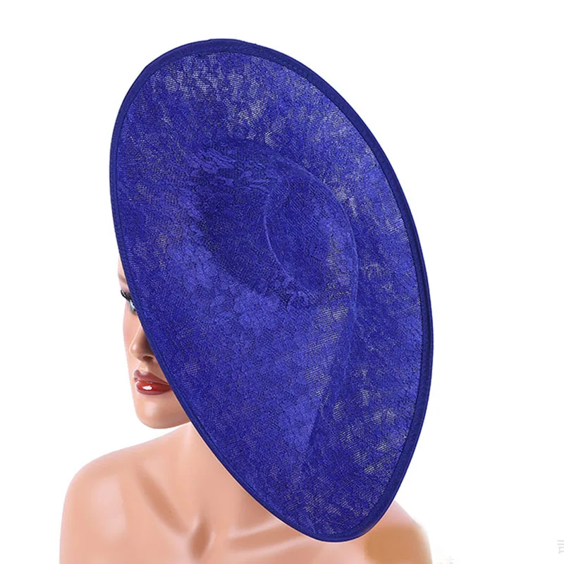 Kant Sinamay Fascinator Hoed Basis Xl Schijf Hoofddeksel