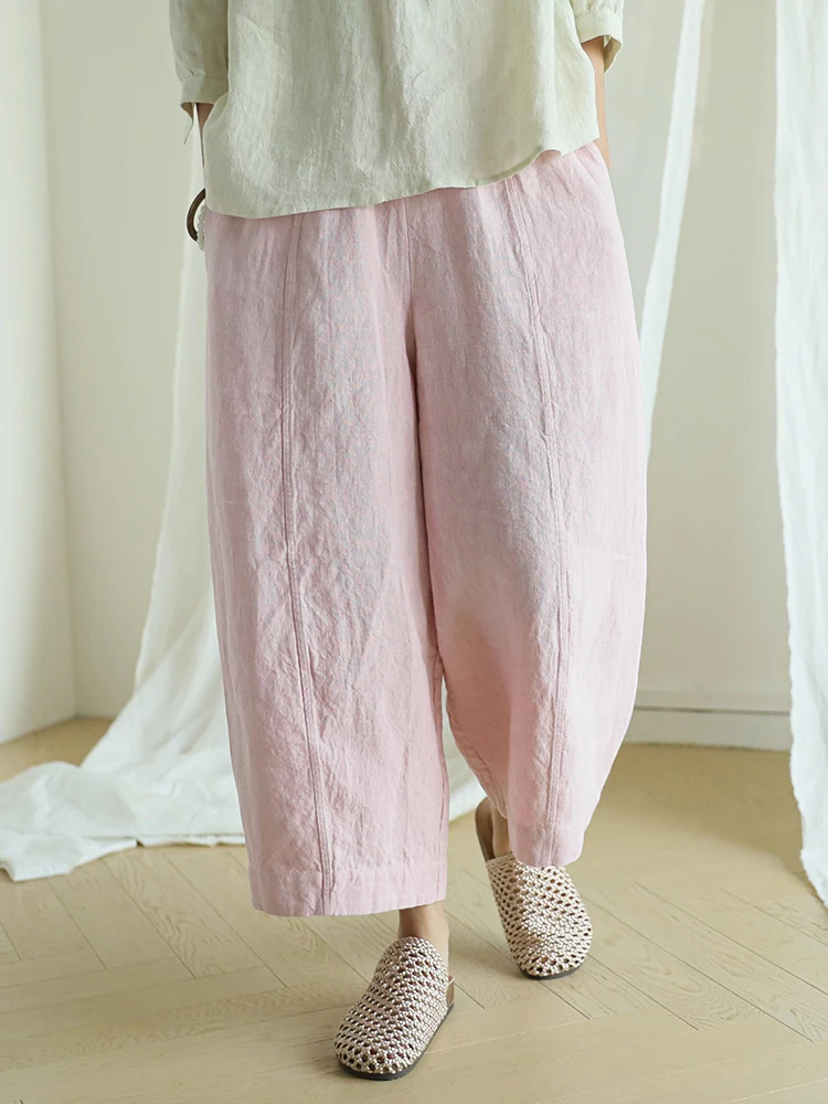 

Loose Wide Leg Pants Women's Haax Casual Thin Pants Lazy Loose Feeling Autumn New Sle Nine Points Harlan Pants