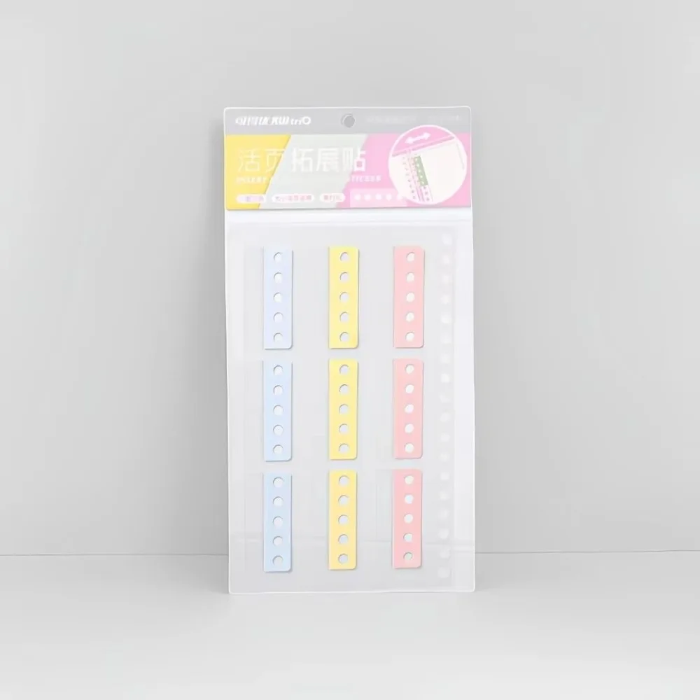 Self-adhesive Binding Hook Stickers for DIY Notebook Diary Photo Storage Boxes Loose Page Storage Labels with Round Holes