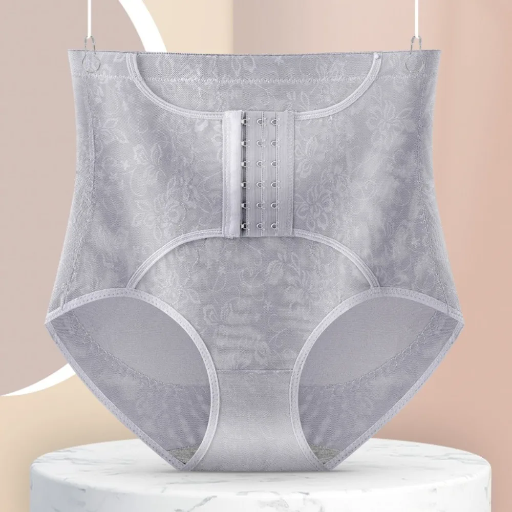 

High Waist Postpartum Body Shaper Belly Contracting Panties Lace Buckle Shapewear Underpants Waist Trainer