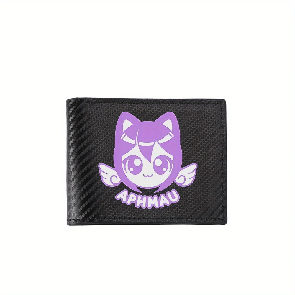Cat girl wings eyes logo design Men's Wallets Simple Business Modern Stylish Printing Design Gifts For Father Boyfriend Christma