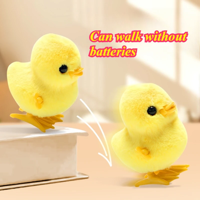 1pcs ไก่กระโดดและเป็ดของเล่นจําลองตุ๊กตาไก่และเป็ดเดินจําลองเทศกาลของขวัญฉัน