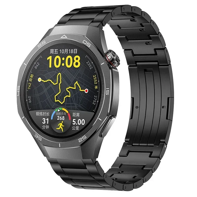 Correa de titanio de 20mm y 22mm para Huawei Watch GT5 Pro, pulsera cómoda de liberación rápida de 46mm para Huawei Watch GT5/GT4 /4/3pro 46mm