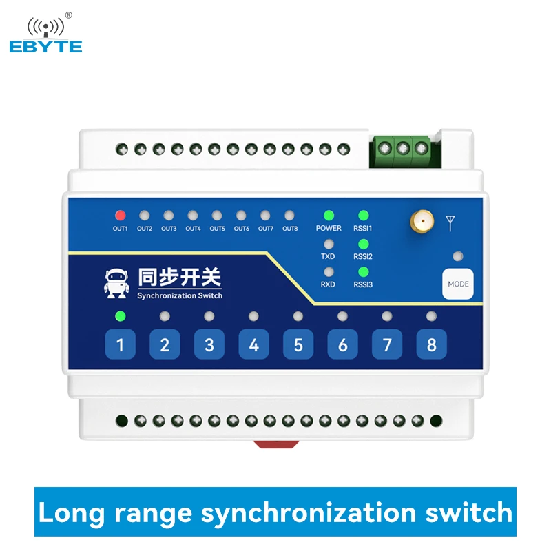 2PCS 2-Way 4-Way 8-Way RS485 Wireless Remote Synchronized Switch LoRa 433Mhz DC8-28V/AC85～265V CDEBYTE E860-DTU Series 10KM