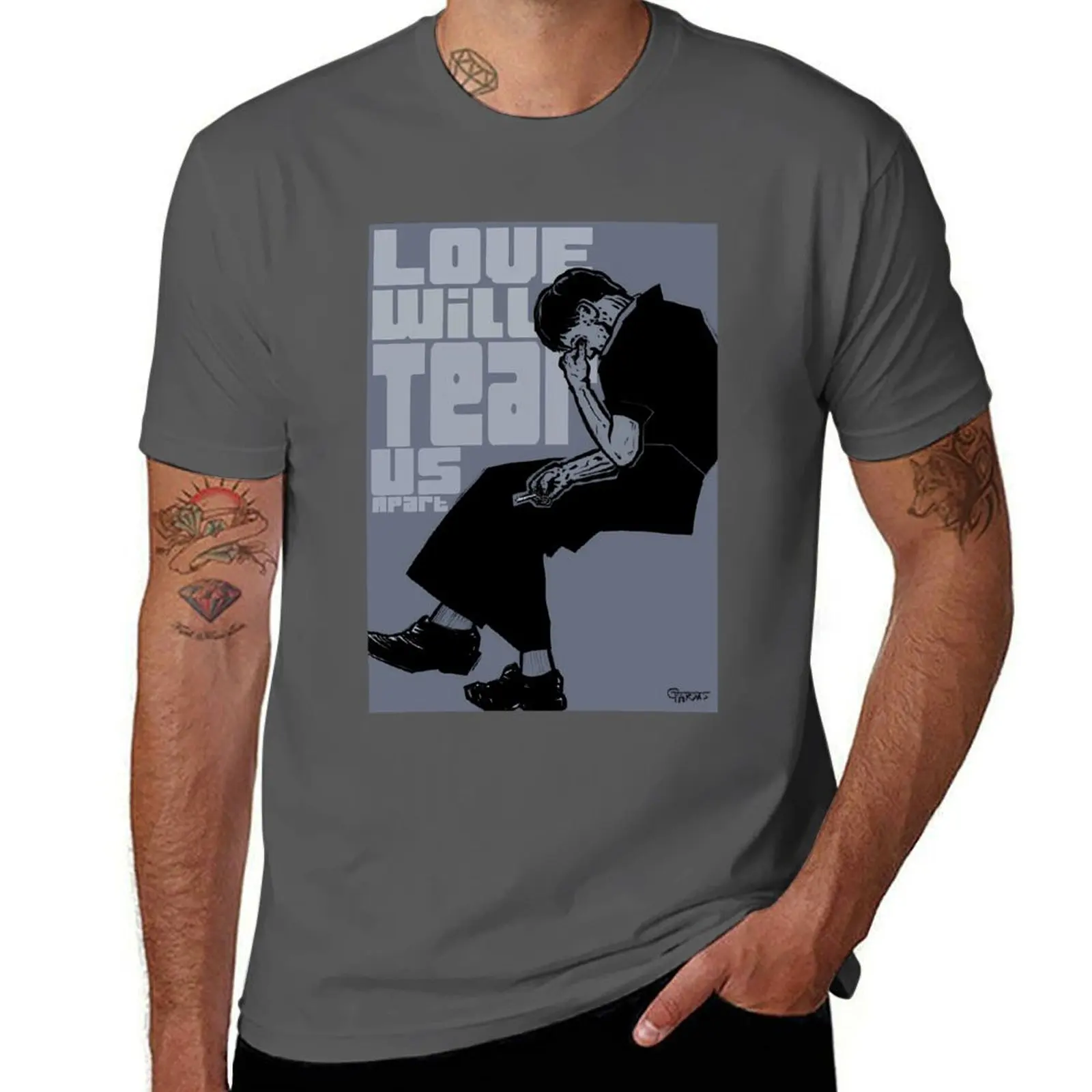 Will Us Love Apart Tear T-Shirt Holiday All Match T-Shirt