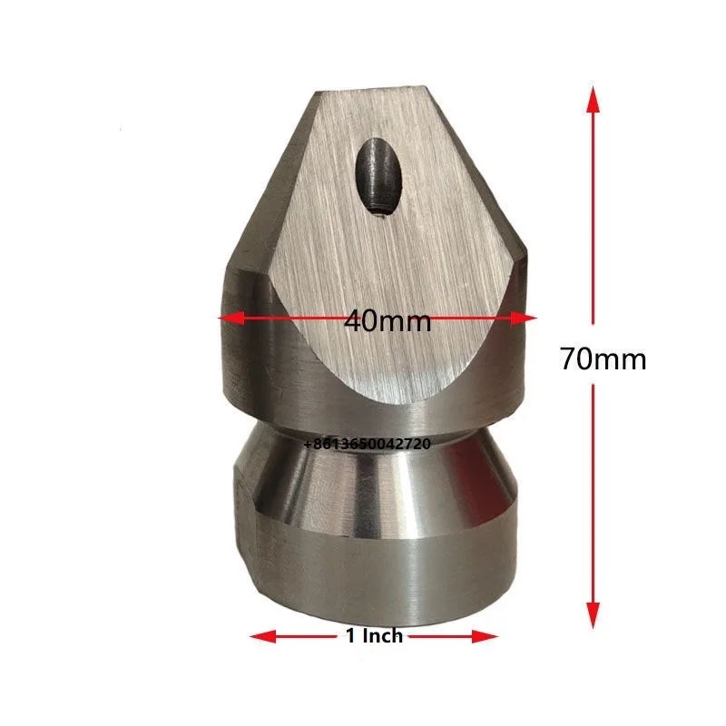 High pressure dredge sewer nozzle, stainless steel cleaning jet