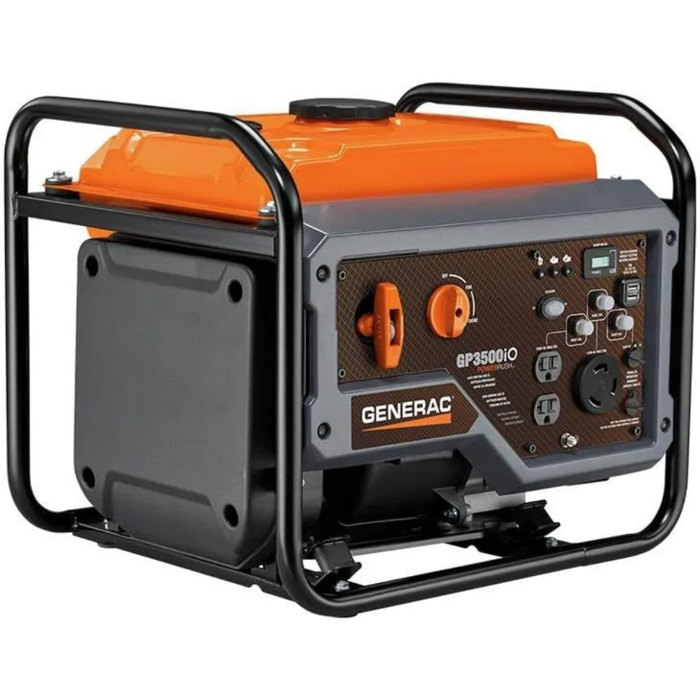 

7128 GP3500iO 3,500-Watt Gas Powered Open Frame Portable Inverter Generator - Quieter & Lighter Design with Increased