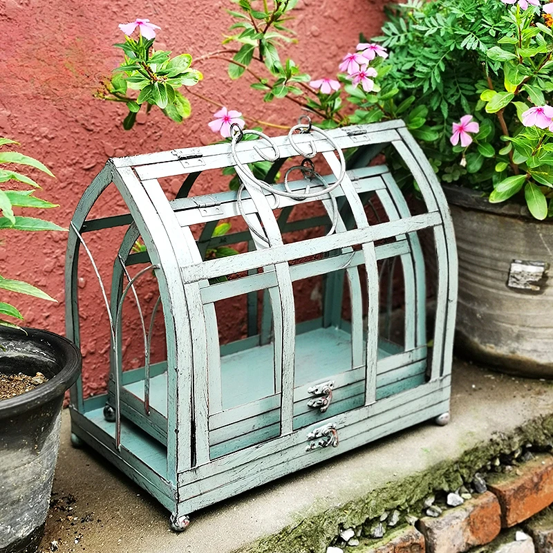 

Iron Birdcage, Flower House, Flower Rack, Flower Box, Balcony, Garden, Courtyard, Creative Home Decoration Decorative Ornaments