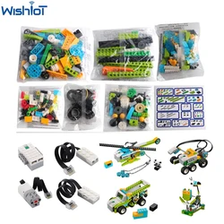 DIY Programing Robot Electronic Bricks Kit Compatible with legoeds WE-DO 2.0 45300 Building Blocks High-tech Education Gifts