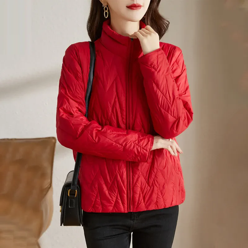 

Women down cotton jackets Winter Coat Loose Warm Casual Solid Coat 2024 Short lightweight winter jacket