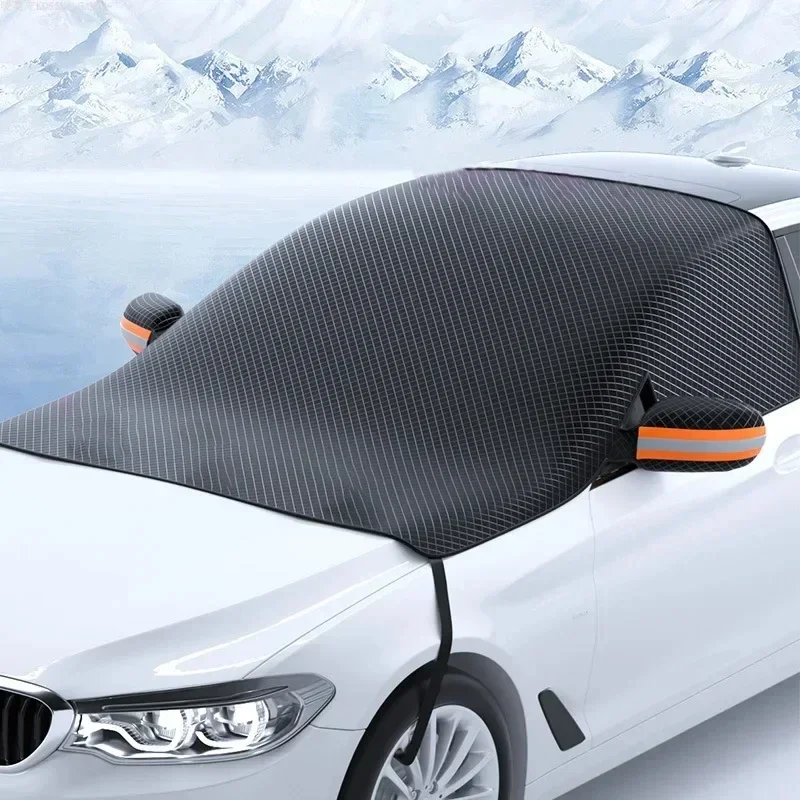 

Magnetic Car Snow Cover Windshield Sun Shield Winter Frost Protection Universal Fit Thick Thermal Insulation