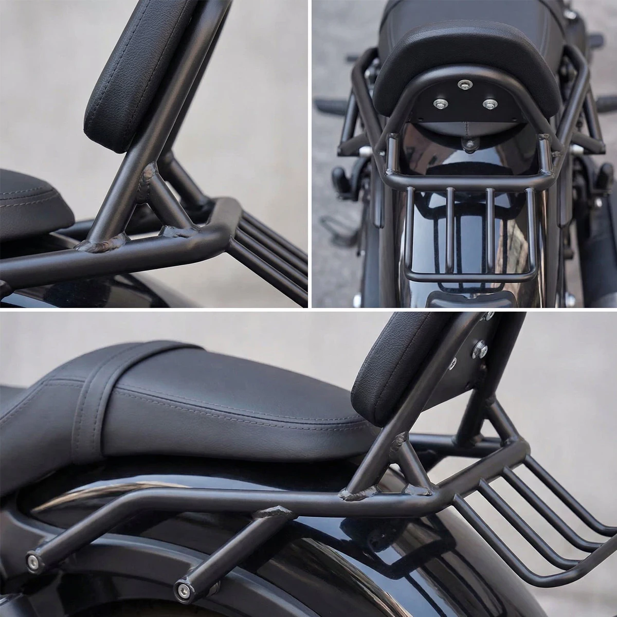 

Motorcycle Modified Rear Backrest rack Luggage rack mudguard tail wing accessories Fit For CFMOTO 450CLC CL-C450 CLC450