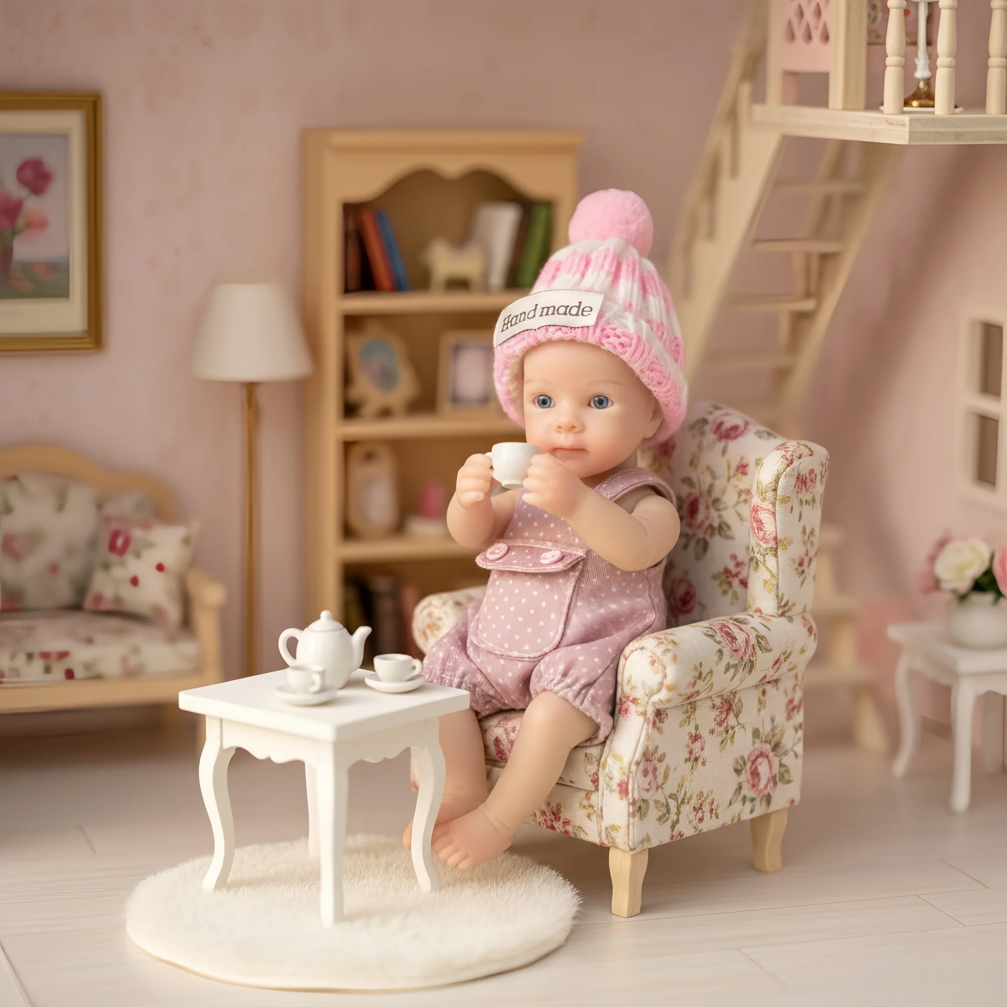 6Inch Mini Plam Silicone Girl Doll Bettie With 2 Cute Outfits Look Already Painted Very Soft Reborn Baby Doll For Kids' Gift