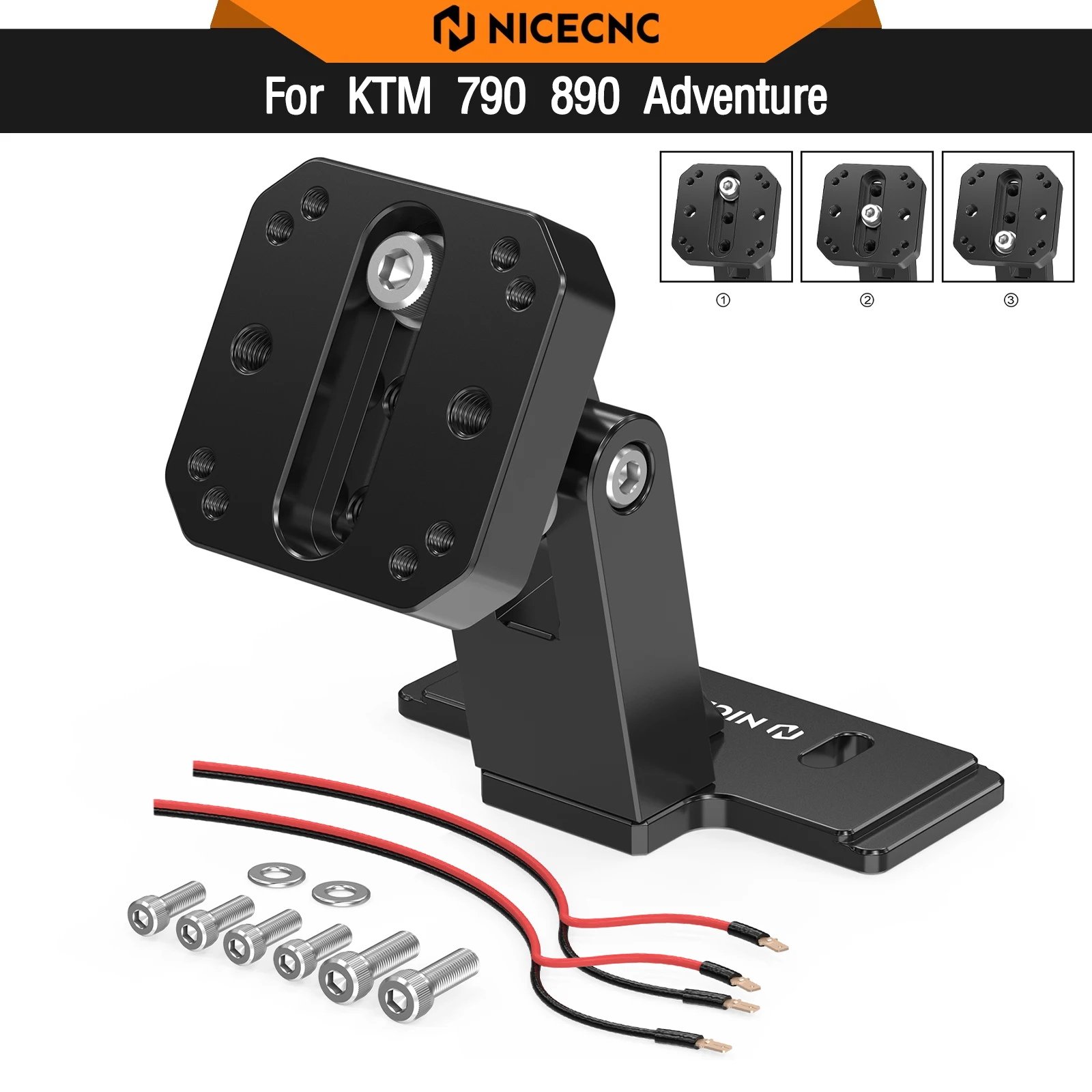 

For KTM 890 Adventure R Rally 790 890 ADV 2023-2024 Navigation Bracket GPS AMPS Mount 790 Adventure 2024 890 Adventure 2023