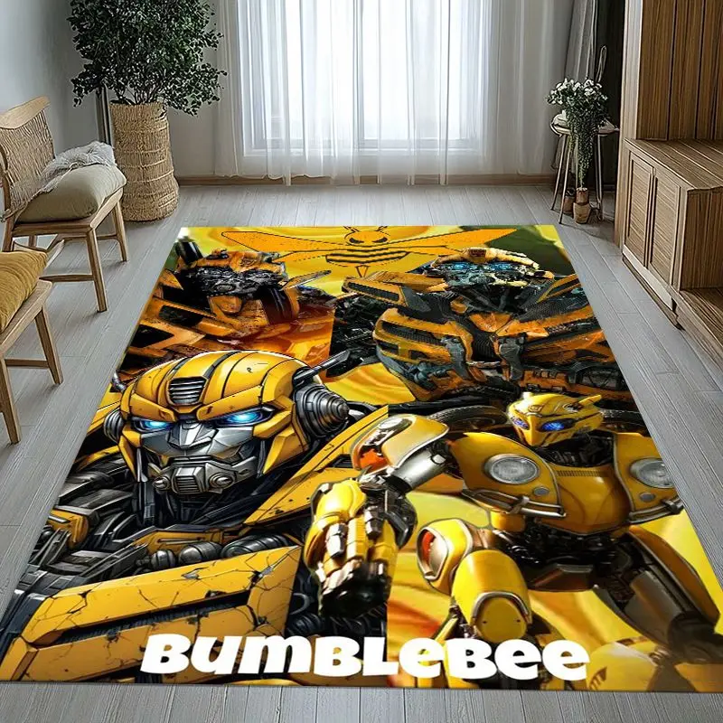 Classic T-Transformers Cartoon Living Room Non-Slip Area Rug Soft Carpet for Bedroom  Playroom Sofa,Home Decor Doormat Gift
