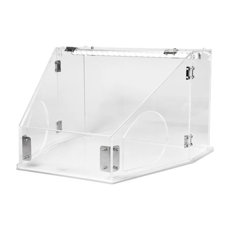 

Acrylic Sealed Dustproof Grinding Box With LED Light For Model Assembly, Figure Coloring, Decal Pasting And Mini Carving