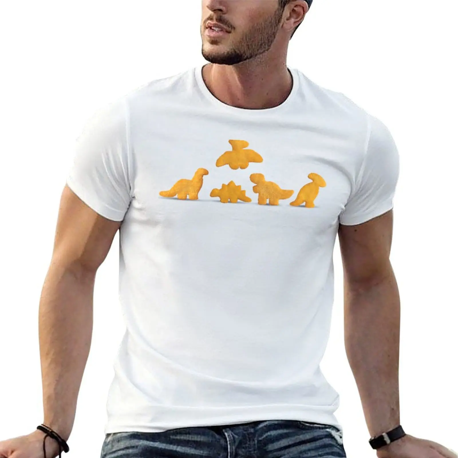 Dino Nuggies T-Shirt men t shirt cotton 100% t shirt man cotton T-Shirt