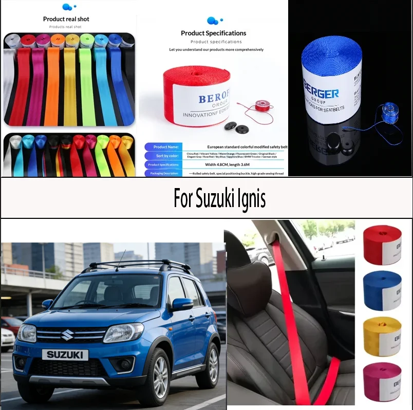 

Ремень безопасности для Suzuki Ignis, тканевый, с функцией самовытягивания, 48 мм