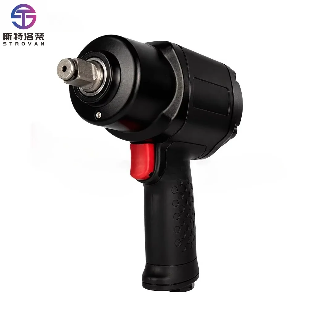 1/2-Inch Air Impact Wrench 1.65 kg 2,200 Nm Max Torque Magnesium Alloy Twin Hammer Industrial Air Tool M24 Bolt Capacity OEM
